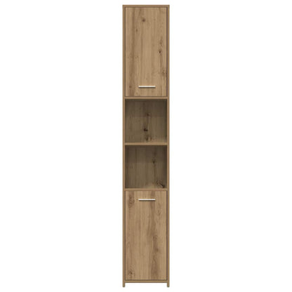 Set Mobili da Bagno 4 pz Rovere Artigianale Legno Multistrato