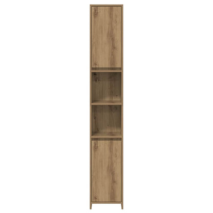 Set Mobili da Bagno 4 pz Rovere Artigianale Legno Multistrato | homemem39
