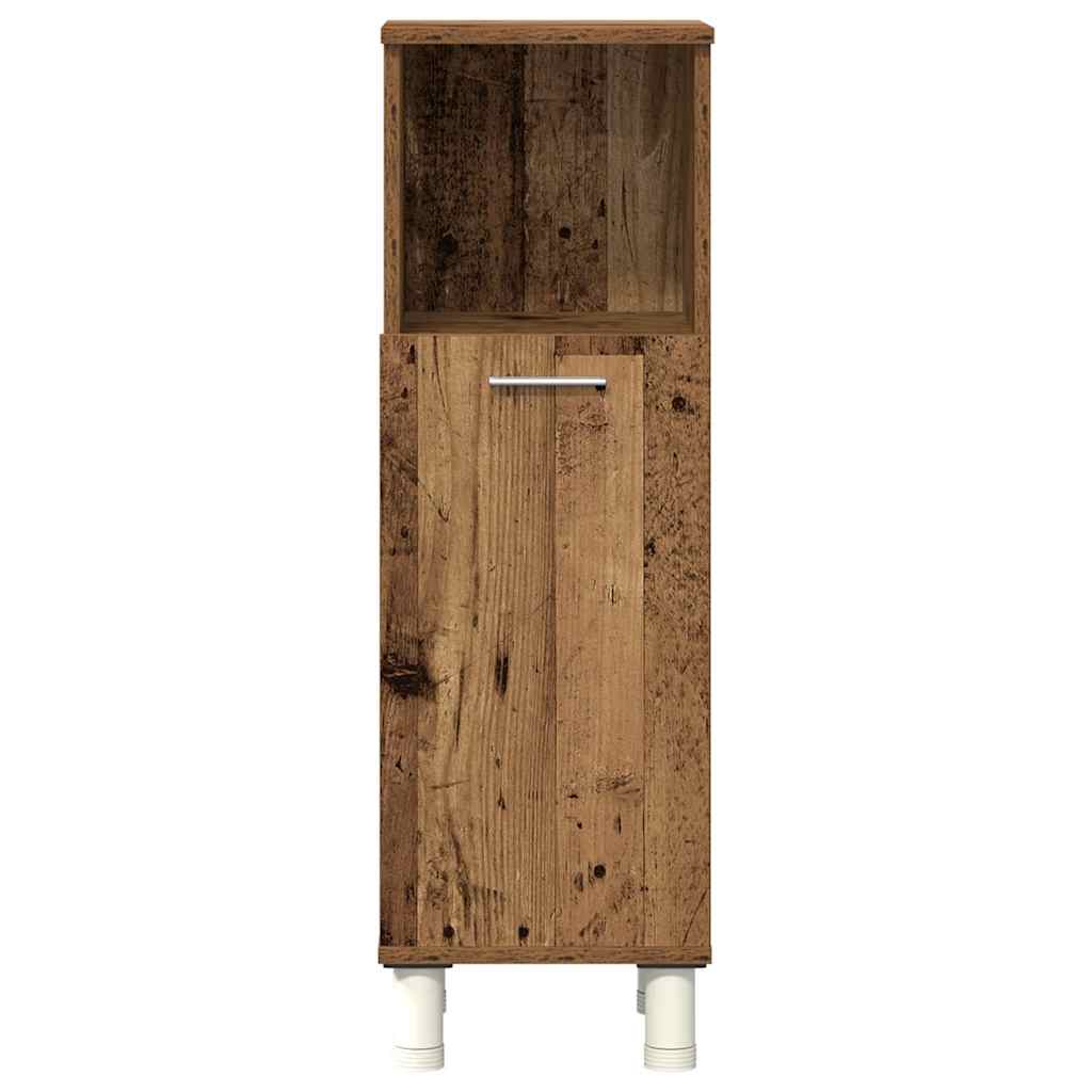 Set Mobili da Bagno 4 pz Legno Antico in Legno Multistrato | homemem39