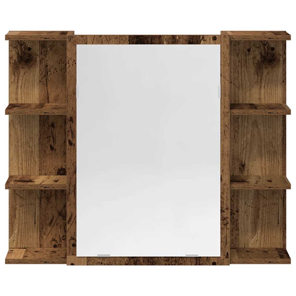 Set Mobili da Bagno 4 pz Legno Antico in Legno Multistrato | homemem39