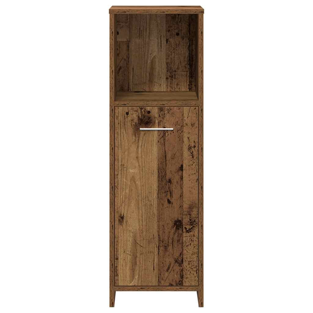 Set Mobili da Bagno 3 pz Legno Antico in Legno Multistrato | homemem39
