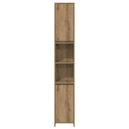 Set Mobili da Bagno 3 pz Rovere Artigianale Legno Multistrato | homemem39