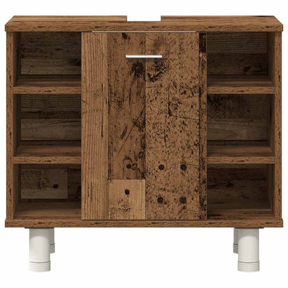 Set Mobili da Bagno 3 pz Legno Antico in Legno Multistrato | homemem39