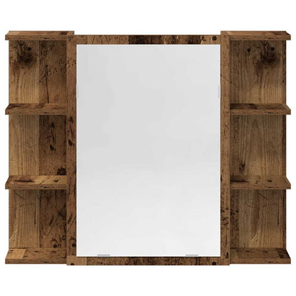 Set Mobili da Bagno 3 pz Legno Antico in Legno Multistrato | homemem39