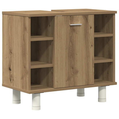 Set Mobili da Bagno 3 pz Rovere Artigianale Legno Multistrato | homemem39