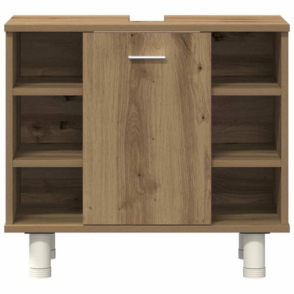 Set Mobili da Bagno 3 pz Rovere Artigianale Legno Multistrato | homemem39