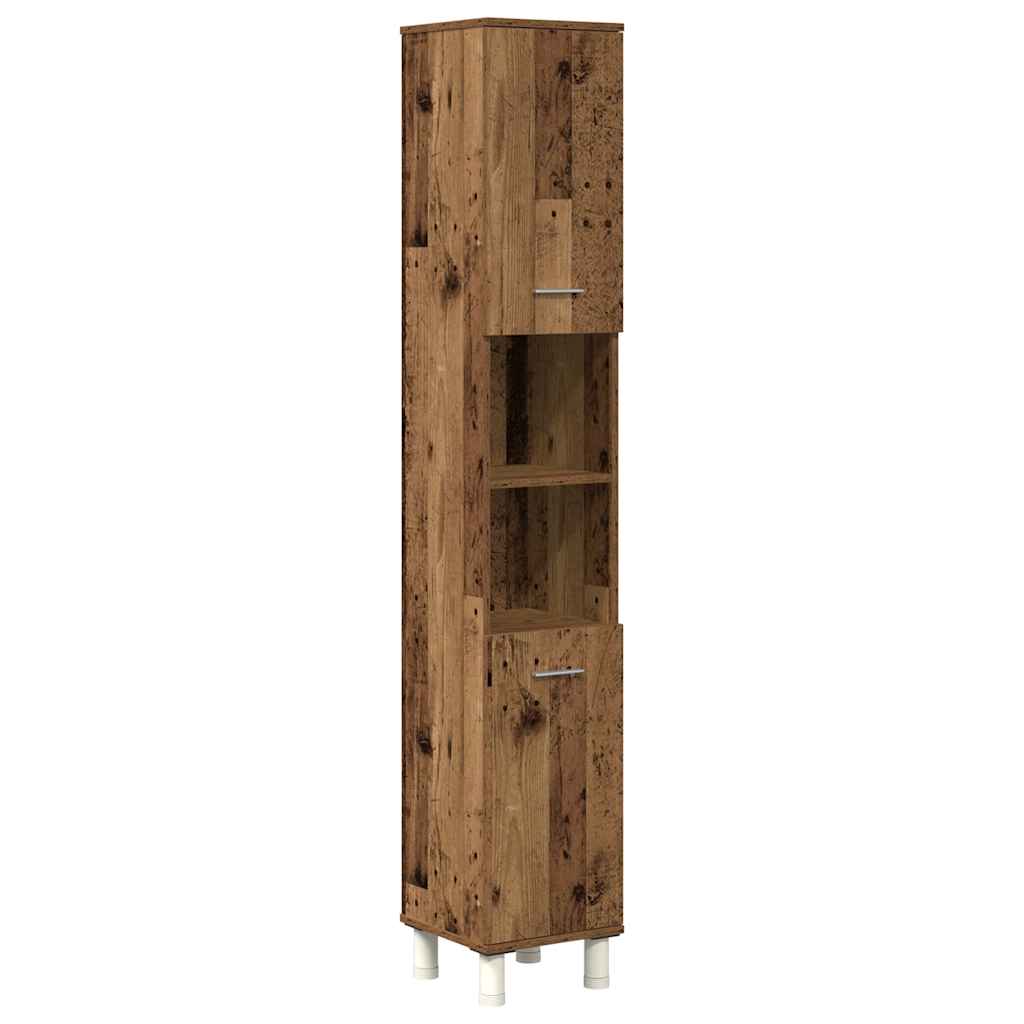Set Mobili da Bagno 3 pz Legno Antico in Legno Multistrato | homemem39