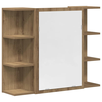 Set Mobili da Bagno 3 pz Rovere Artigianale Legno Multistrato | homemem39