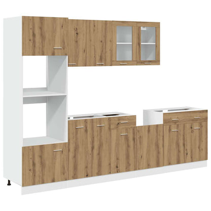 Set di Mobili da Cucina 7 pz Rovere Artigianale Truciolato - homemem39