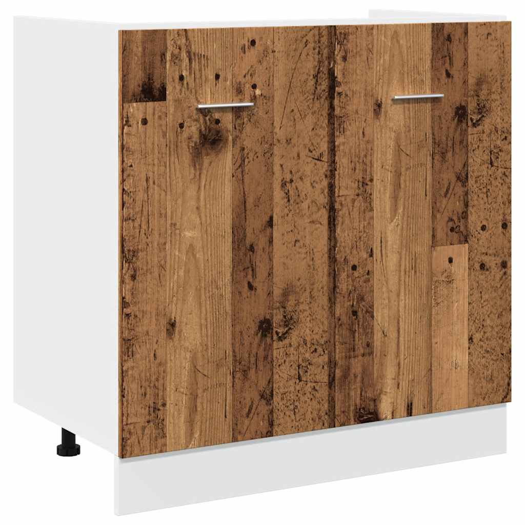 Set di Mobili da Cucina 11 pz Lyon Legno Antico in Truciolato | homemem39