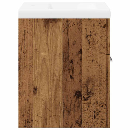 Set Mobili da Bagno 2 pz Legno Antico in Legno Multistrato | homemem39