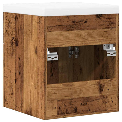 Set Mobili da Bagno 2 pz Legno Antico in Legno Multistrato | homemem39