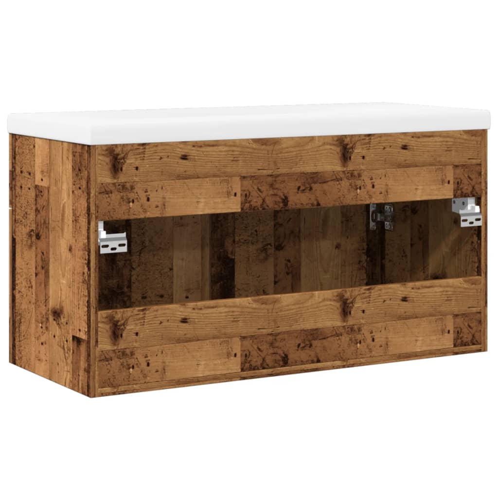 Mobile da Bagno con Lavabo Integrato Legno Antico | homemem39