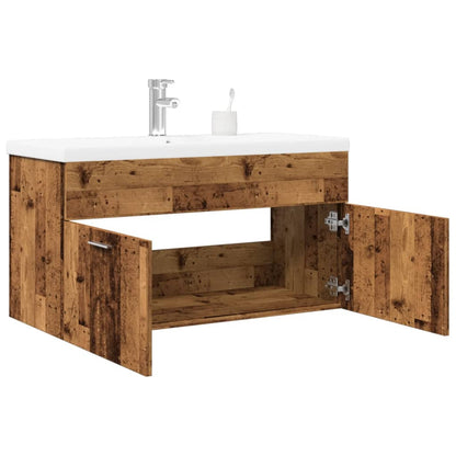 Mobile da Bagno con Lavabo Integrato Legno Antico | homemem39
