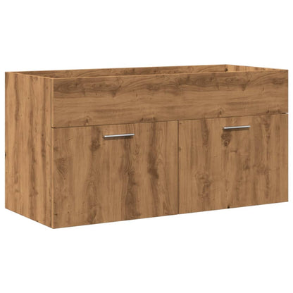 Mobile da Bagno con Lavabo Integrato Rovere Artigianale | homemem39
