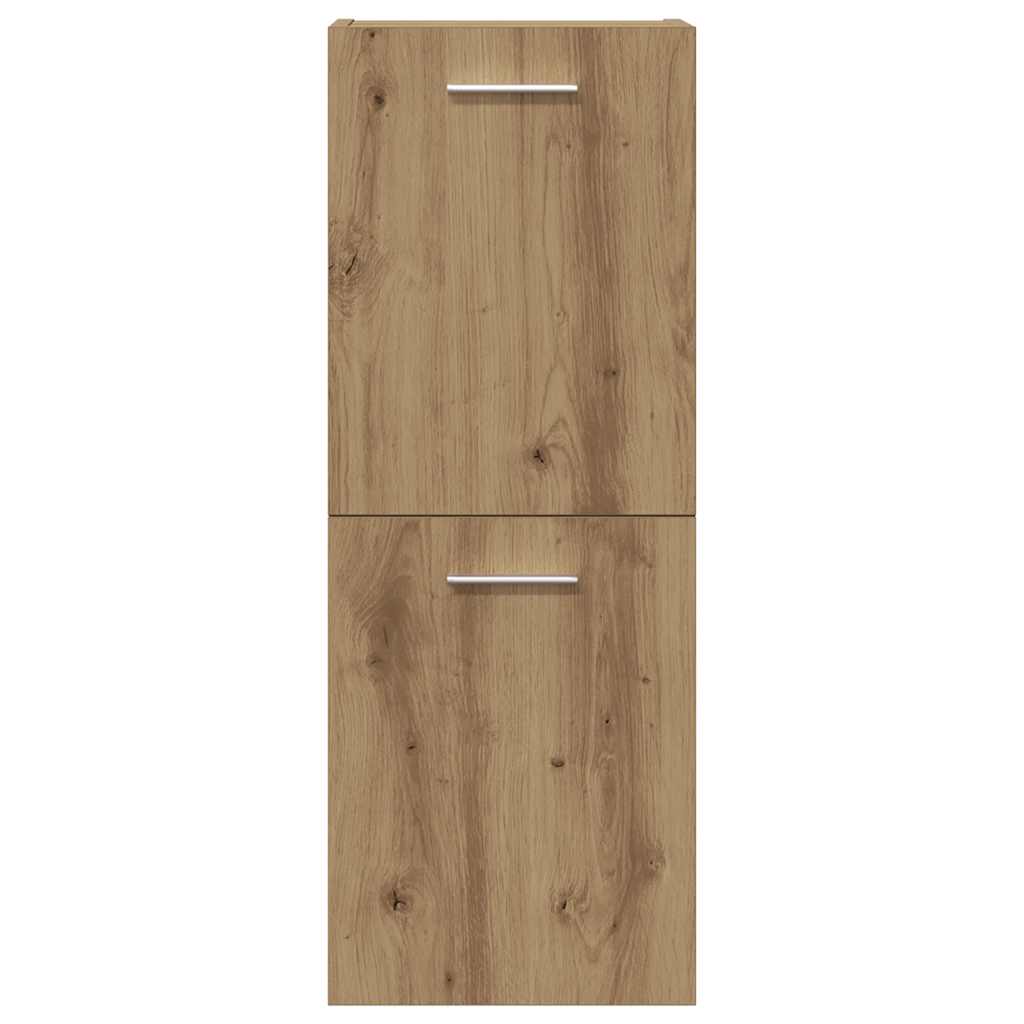 Set Mobili da Bagno 4 pz Rovere Artigianale Legno Multistrato