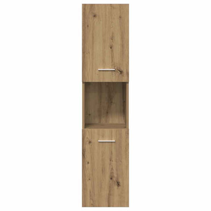 Set Mobili da Bagno 3 pz Rovere Artigianale Legno Multistrato