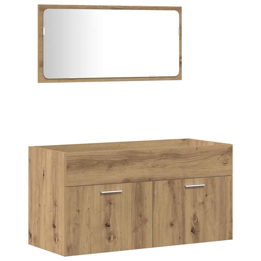 Set Mobili da Bagno 3 pz legno multistrato