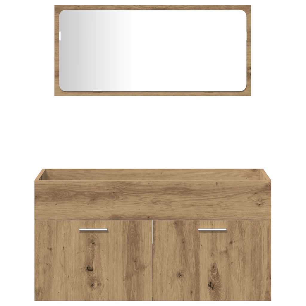 Set Mobili da Bagno 3 pz legno multistrato