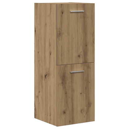 Set Mobili da Bagno 3 pz Rovere Artigianale Legno Multistrato