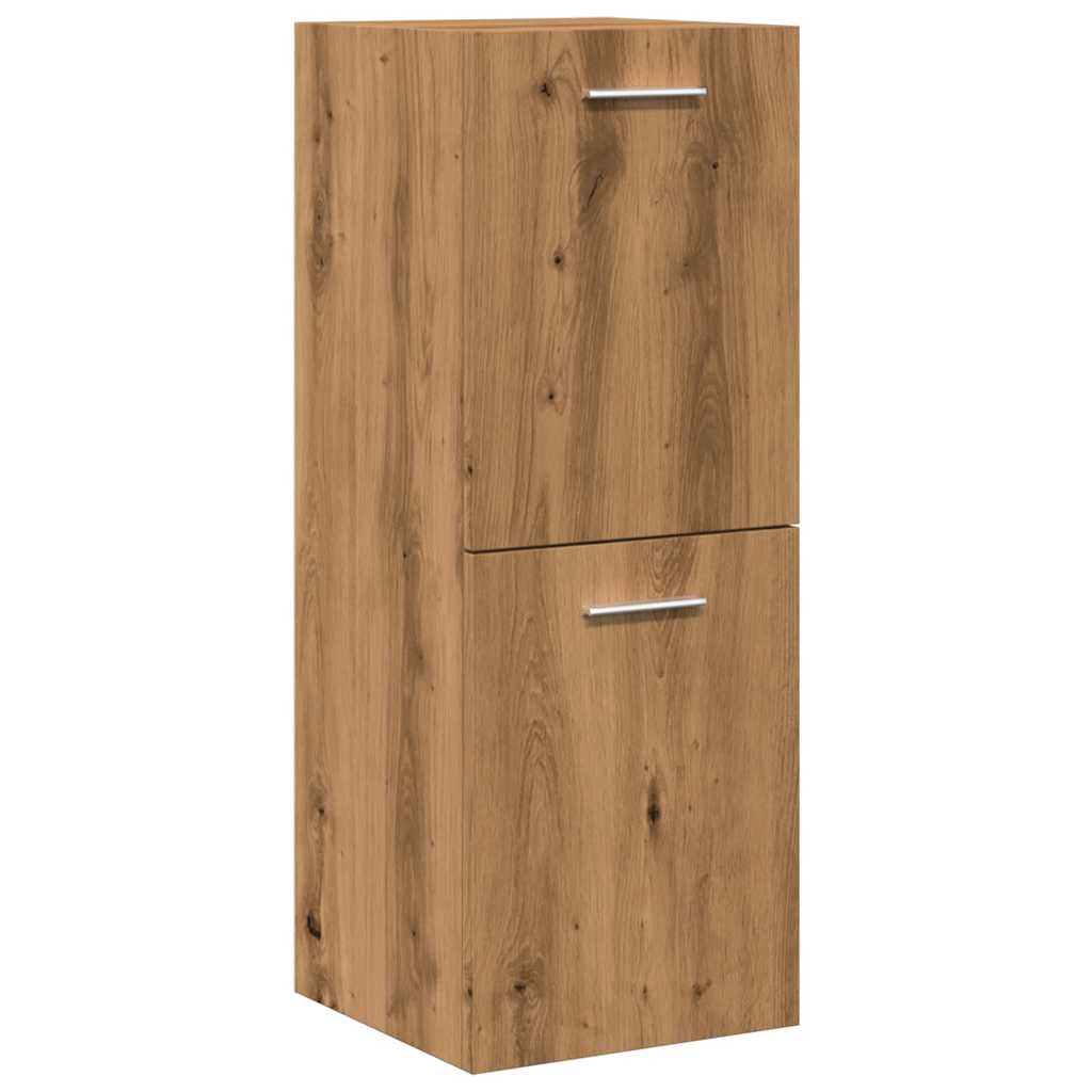 Set Mobili da Bagno 5 pz Rovere Artigianale Legno Multistrato