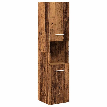 Set Mobili da Bagno 4 pz Legno Antico in Legno Multistrato