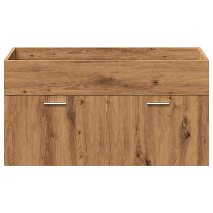 Set Mobili da Bagno 4 pz Rovere Artigianale Legno Multistrato