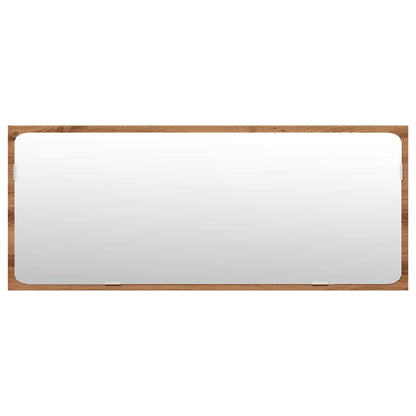 Set Mobili da Bagno 4 pz Rovere Artigianale Legno Multistrato