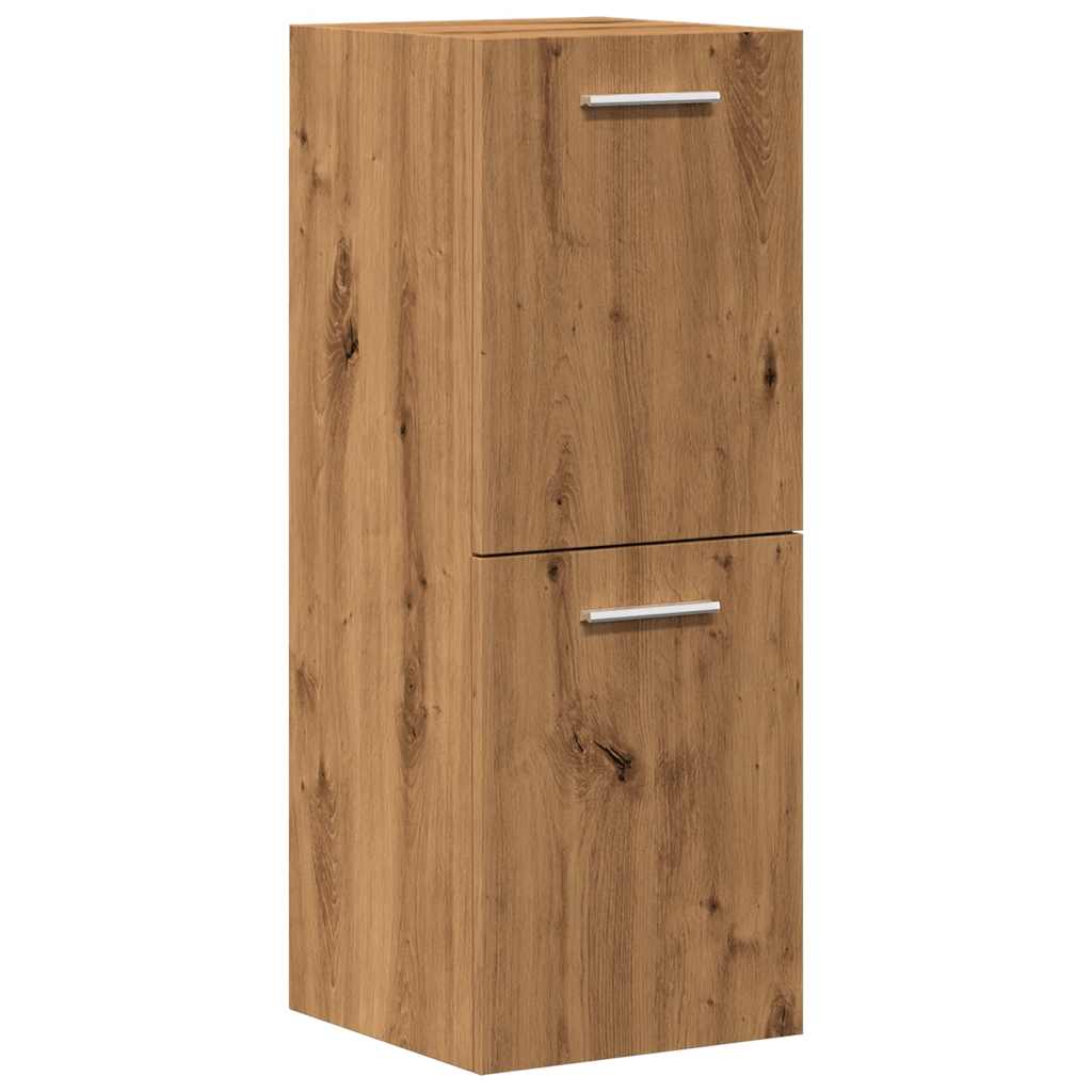 Set Mobili da Bagno 4 pz Rovere Artigianale Legno Multistrato