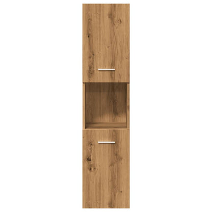 Set Mobili da Bagno 5 pz Rovere Artigianale Legno Multistrato