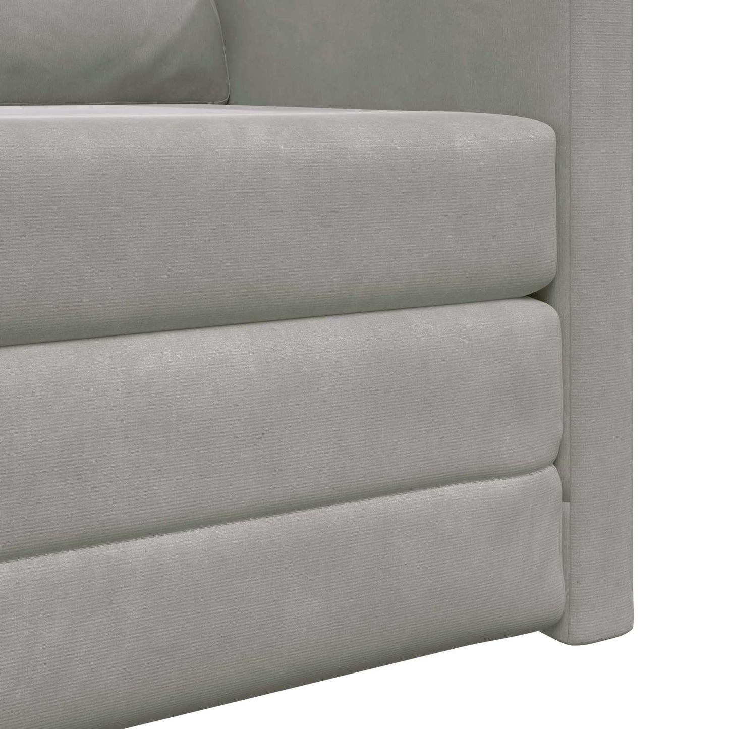 Divano letto Grigio chiaro 74 x 77 x 81 cm Velluto | homemem39