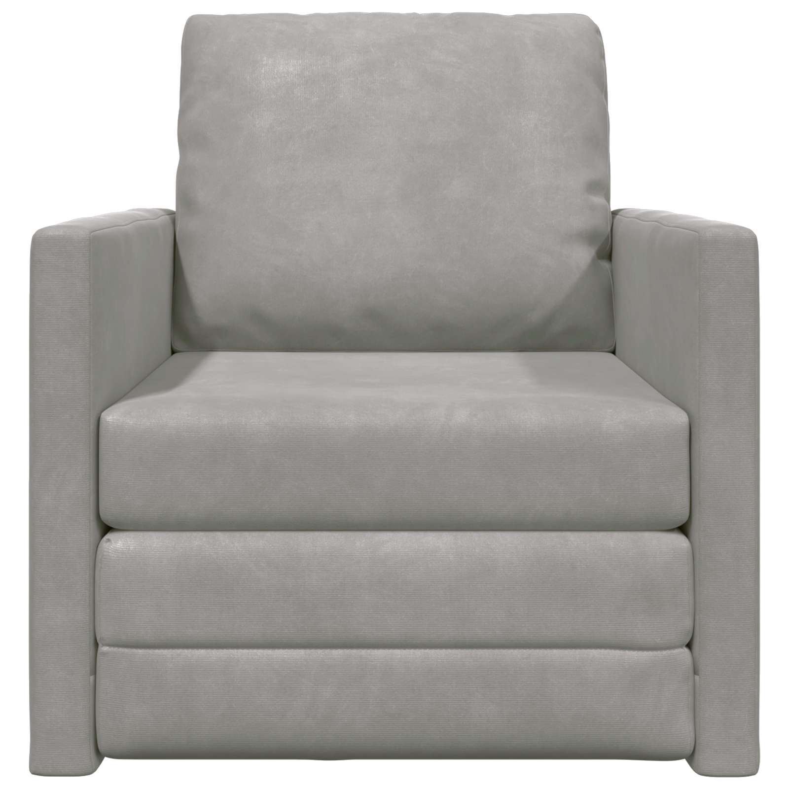 Divano letto Grigio chiaro 74 x 77 x 81 cm Velluto | homemem39