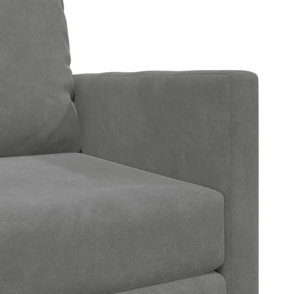 Divano letto Grigio scuro 74 x 77 x 81 cm Velluto | homemem39