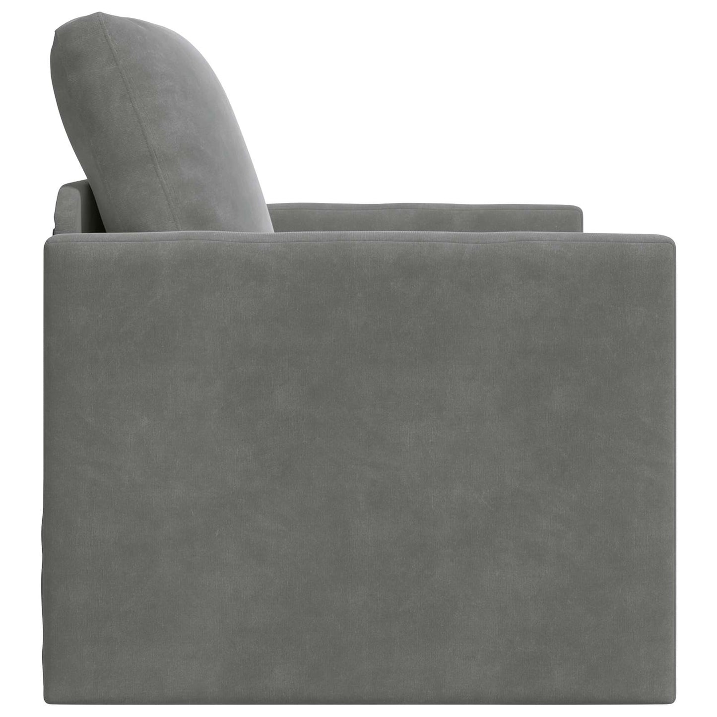 Divano letto Grigio scuro 74 x 77 x 81 cm Velluto | homemem39