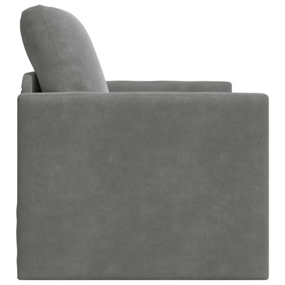 Divano letto Grigio scuro 74 x 77 x 81 cm Velluto | homemem39