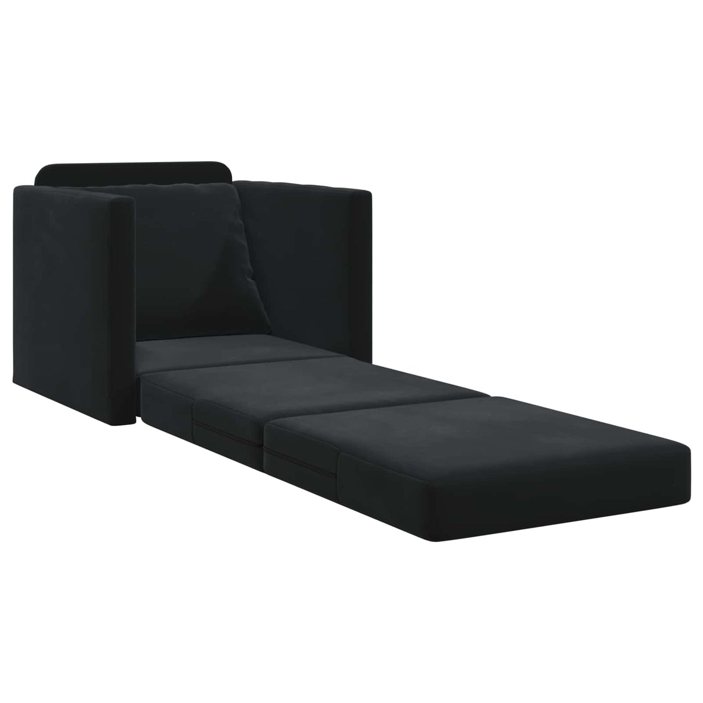 Divano letto Nero 74 x 77 x 81 cm Velluto | homemem39