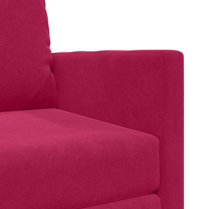 Divano letto Rosso Vino 74 x 77 x 81 cm Velluto | homemem39