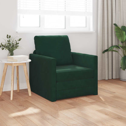 Divano letto Verde Scuro 74 x 77 x 81 cm Velluto | homemem39