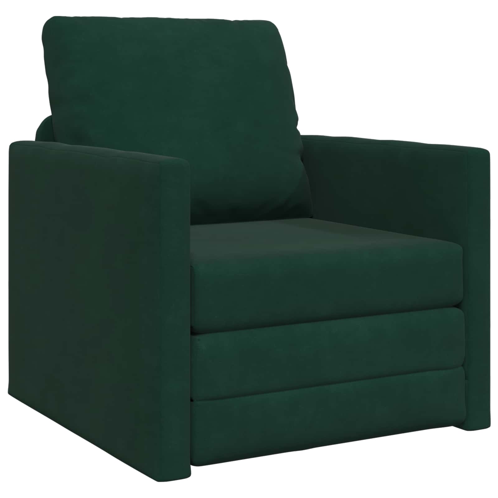 Divano letto Verde Scuro 74 x 77 x 81 cm Velluto | homemem39