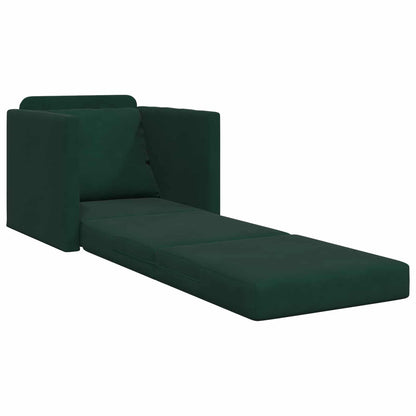 Divano letto Verde Scuro 74 x 77 x 81 cm Velluto | homemem39
