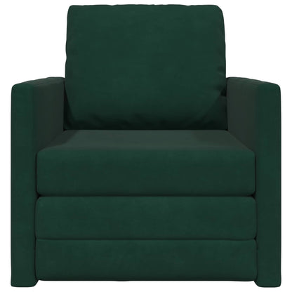 Divano letto Verde Scuro 74 x 77 x 81 cm Velluto | homemem39