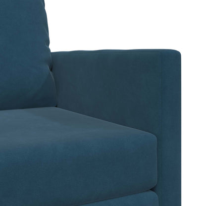 Divano letto Blu 74 x 77 x 81 cm Velluto | homemem39