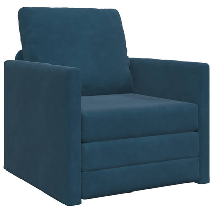 Divano letto Blu 74 x 77 x 81 cm Velluto