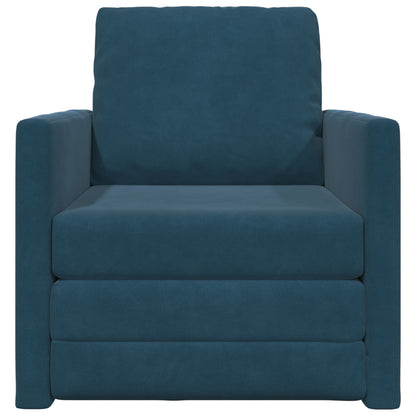 Divano letto Blu 74 x 77 x 81 cm Velluto | homemem39
