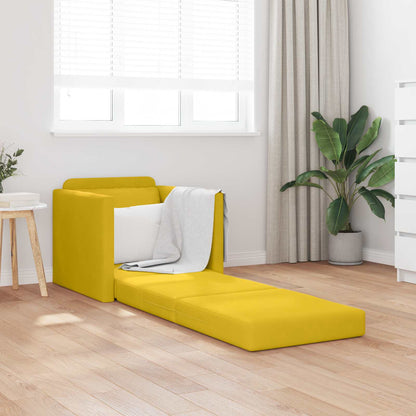 Divano letto Giallo Scuro 74 x 77 x 81 cm Velluto | homemem39