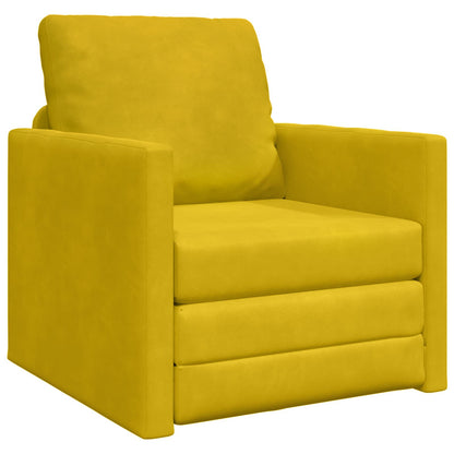 Divano letto Giallo Scuro 74 x 77 x 81 cm Velluto | homemem39