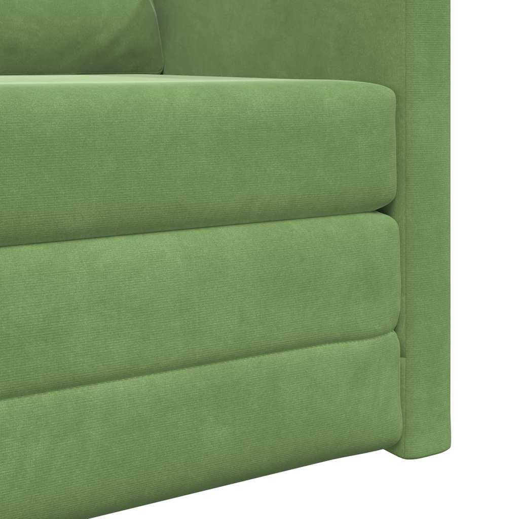 Divano letto 60cm Verde chiaro Velluto - homemem39