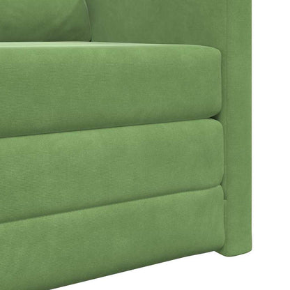 Divano letto 60cm Verde chiaro Velluto - homemem39
