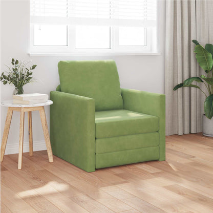 Divano letto Verde chiaro 74 x 77 x 81 cm Velluto