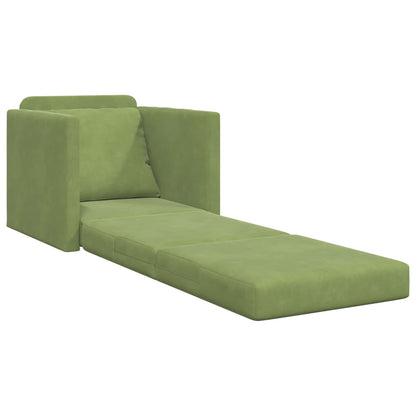 Divano letto Verde chiaro 74 x 77 x 81 cm Velluto | homemem39